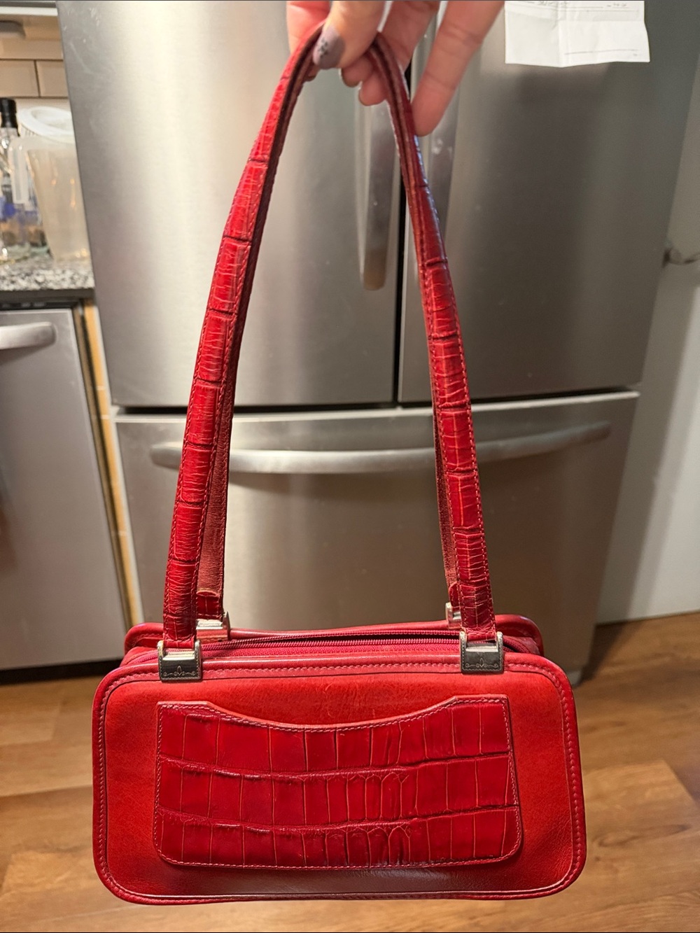 Like new Gorgeous Vintage Red handbag. Satchel.